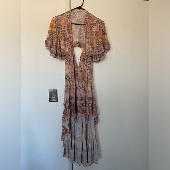 Spell Dresses & Skirts - Spell Floral Pink Peach Bohemian Maxi Dress